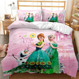Cartoon Frozen Cosplay Bedding Set Quilt Cover Without Filler