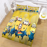 Cartoon Minions Bedding Set Cosplay Quilt Cover Without Filler