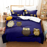Cartoon Owl Bedding Sets Duvet Covers Comforter Quilt Bed Sheets - EBuycos