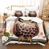 Cartoon Owl Bedding Sets Duvet Covers Quilt Bed Linen Sheets Sets - EBuycos