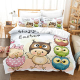 Cartoon Owl Bedding Sets Duvet Covers Quilt Bed Linen Sheets Sets - EBuycos