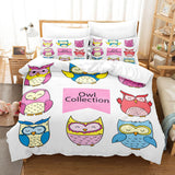 Cartoon Owl Bedding Sets Duvet Covers Quilt Bed Sheets Birthday Gift - EBuycos