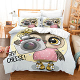 Cartoon Owl Bedding Sets Duvet Covers Quilt Halloween Bed Sheets - EBuycos