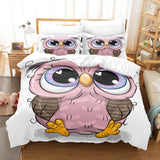 Cartoon Owl Bedding Sets Duvet Covers Quilt Halloween Bed Sheets - EBuycos