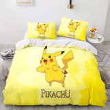 Cartoon Pikachu Bedding Set Quilt Cover Without Filler