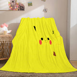 Cartoon Pokemon Pikachu Flannel Fleece Blanket Throw Cosplay Blanket - EBuycos