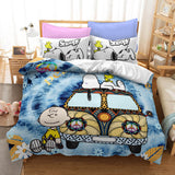 Snoopy Bedding Set Quilt Duvet Cover Without Filler - EBuycos