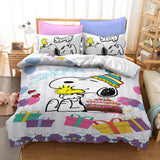 Snoopy Bedding Set Quilt Duvet Cover Without Filler - EBuycos