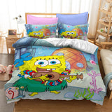 Cartoon SpongeBob SquarePants Bedding Sets Duvet Covers Bed Sheets - EBuycos