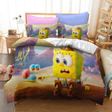 Cartoon SpongeBob SquarePants Bedding Sets Duvet Covers Bed Sheets - EBuycos