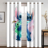 Cartoon Stitch Curtains Blackout Window Treatments Drapes for Room Decor