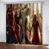 Cartoon The Avengers Curtains Cosplay Blackout Window Drapes Decoration - EBuycos
