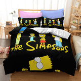 Cartoon The Simpsons Cosplay Bedding Set Duvet Covers Bed Sheets Sets - EBuycos