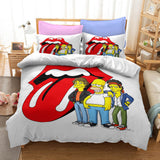 Cartoon The Simpsons Cosplay Bedding Set Duvet Covers Bed Sheets Sets - EBuycos