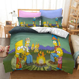 Cartoon The Simpsons Cosplay Bedding Set Quilt Cover Without Filler