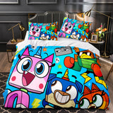 Cartoon Unikitty Bedding Set Quilt Duvet Cover Bedding Sets for Kids - EBuycos