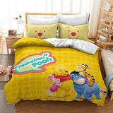 Cartoon Winnie the pooh Kids Bedding Set Duvet Cover Bed Sheets Sets - EBuycos