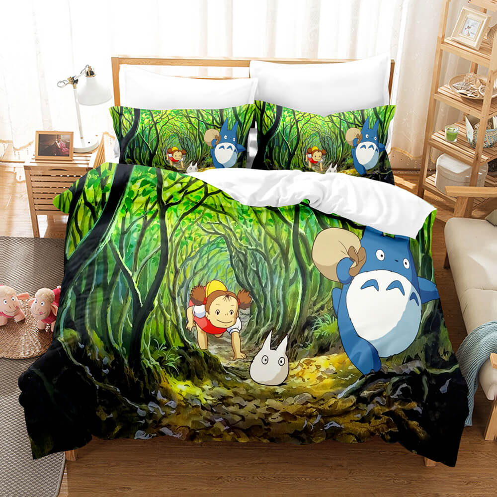 Cartoons MY NEIGHBOR TOTORO Bedding Sets Duvet Covers Quilt Bed Sheets - EBuycos