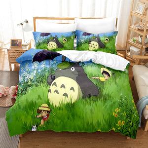 Cartoons MY NEIGHBOR TOTORO Bedding Sets Duvet Covers Quilt Bed Sheets - EBuycos