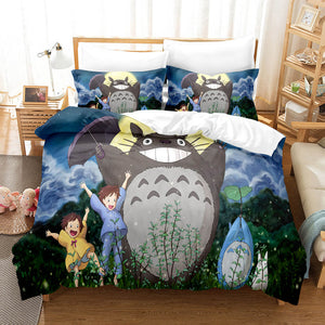 Cartoons MY NEIGHBOR TOTORO Bedding Sets Duvet Covers Quilt Bed Sheets - EBuycos