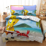 Cartoons SpongeBob SquarePants Bedding Sets Duvet Covers Bed Sheets - EBuycos