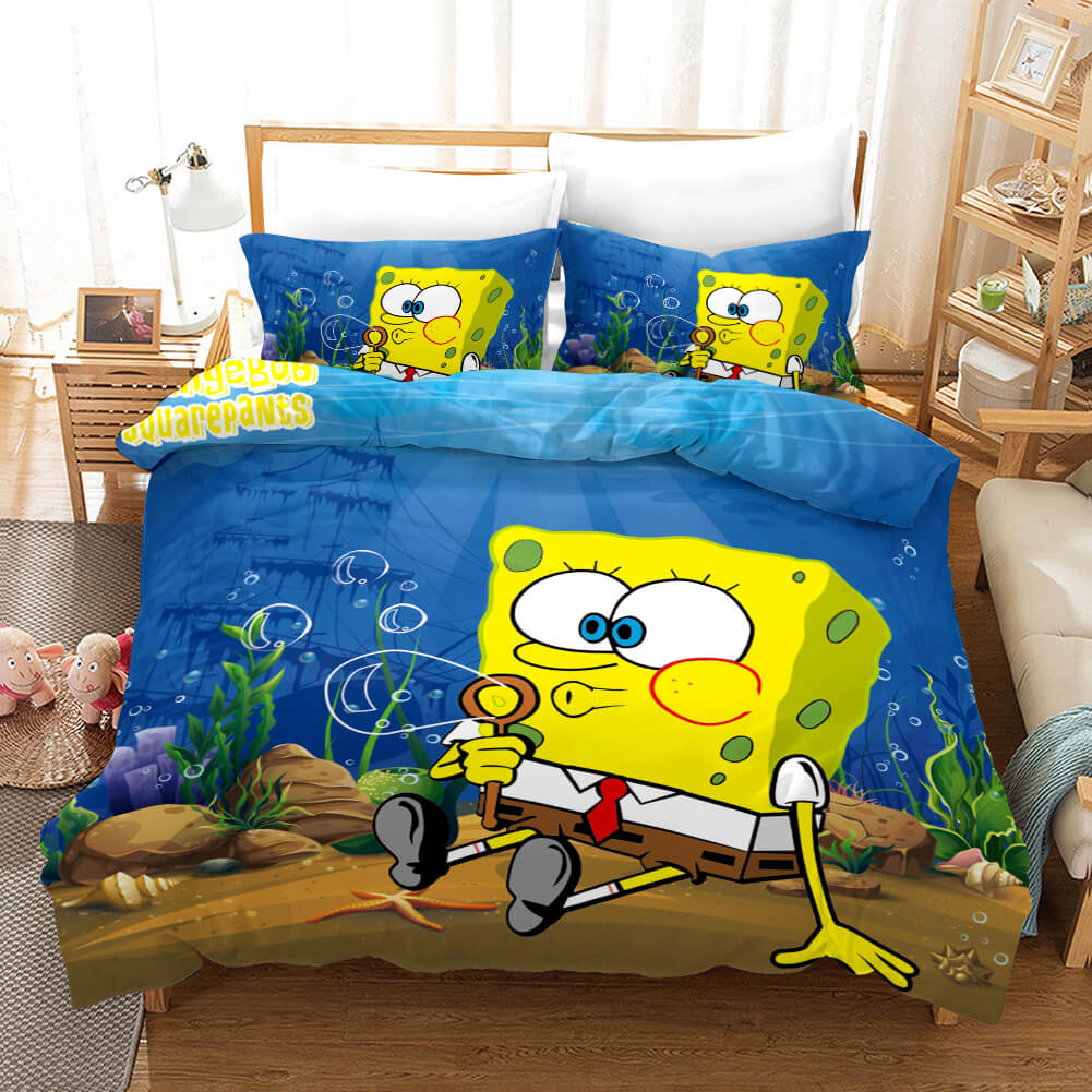 Cartoons SpongeBob SquarePants Bedding Sets Duvet Covers Bed Sheets - EBuycos