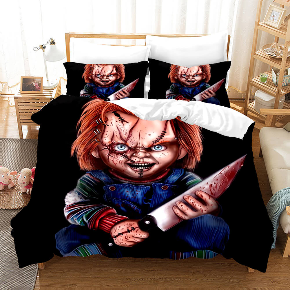 Child's Play Cosplay Bedding Set Duvet Covers Comforter Bed Sheets - EBuycos