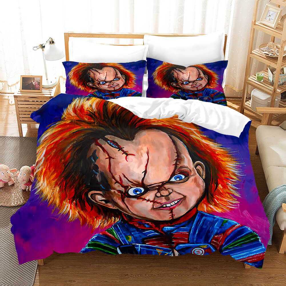 Child's Play Cosplay Bedding Set Duvet Covers Comforter Bed Sheets - EBuycos