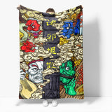 Chinese National Tide Elements Flannel Fleece Throw Cosplay Blanket - EBuycos