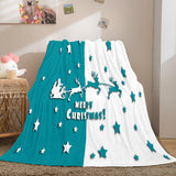 Christmas Decorations Flannel Fleece Throw Cosplay Blanket Comforter Set - EBuycos