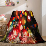 Christmas Decorations Flannel Fleece Throw Cosplay Blanket Comforter Set - EBuycos