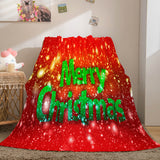Christmas Decorations Flannel Fleece Throw Cosplay Blanket Comforter Set - EBuycos