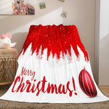 Christmas Decorations Flannel Fleece Throw Cosplay Blanket Comforter Set - EBuycos