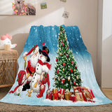 Christmas Decorations Flannel Fleece Throw Cosplay Blanket Comforter Set - EBuycos