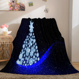 Christmas Decorations Flannel Fleece Throw Cosplay Blanket Comforter Set - EBuycos