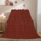 Christmas Decorations Flannel Fleece Throw Cosplay Blanket Comforter Set - EBuycos