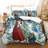 Christmas Pattern Bedding Set Quilt Cover Without Filler