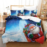 Christmas Pattern Bedding Set Quilt Cover Without Filler