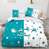 Christmas Santa Claus Bedding Sets Duvet Covers Comforter Bed Sheets - EBuycos