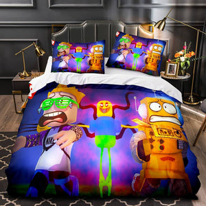 Comedy Rick and Morty Bedding Sets Pattern Quilt Cover Without Filler