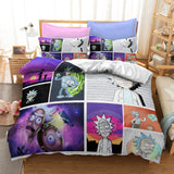 Comedy Rick and Morty Bedding Sets Pattern Quilt Cover Without Filler