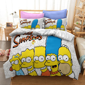 Comedy The Simpsons Bedding Sets Pattern Quilt Cover Without Filler