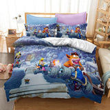 Crash Bandicoot Cosplay Bedding Set Quilt Duvet Cover Bed Sheets Sets - EBuycos
