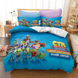 Crash Bandicoot Kids Bedding Set Quilt Duvet Covers Bed Sheets Sets - EBuycos