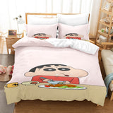 Crayon Shin-chan Cosplay Bedding Set Duvet Cover Comforter Bed Sheets - EBuycos