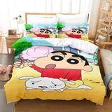 Crayon Shin-chan Cosplay Bedding Set Duvet Cover Comforter Bed Sheets - EBuycos