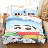Crayon Shin-chan Cosplay Bedding Set Duvet Cover Comforter Bed Sheets - EBuycos