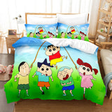 Crayon Shin-chan Cosplay Bedding Set Duvet Cover Comforter Bed Sheets - EBuycos