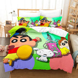 Crayon Shin-chan Cosplay Bedding Set Duvet Cover Comforter Bed Sheets - EBuycos