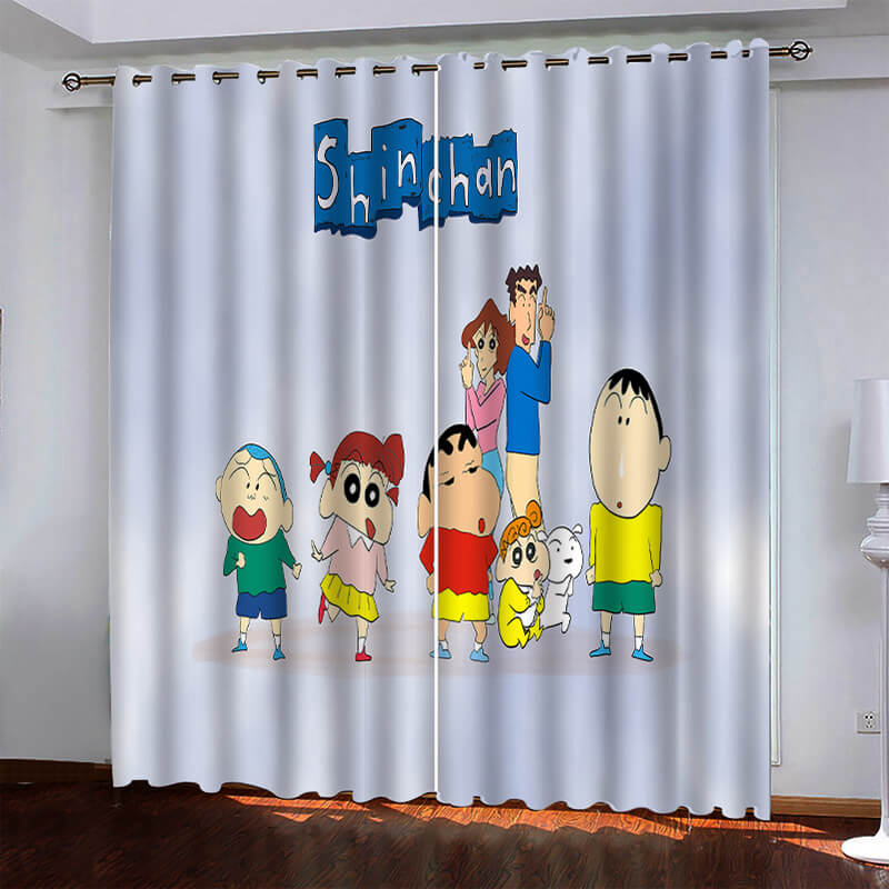 Shin Chan Pattern Crayon Shin-chan Pattern Curtains Blackout Window Drapes – EBuycos